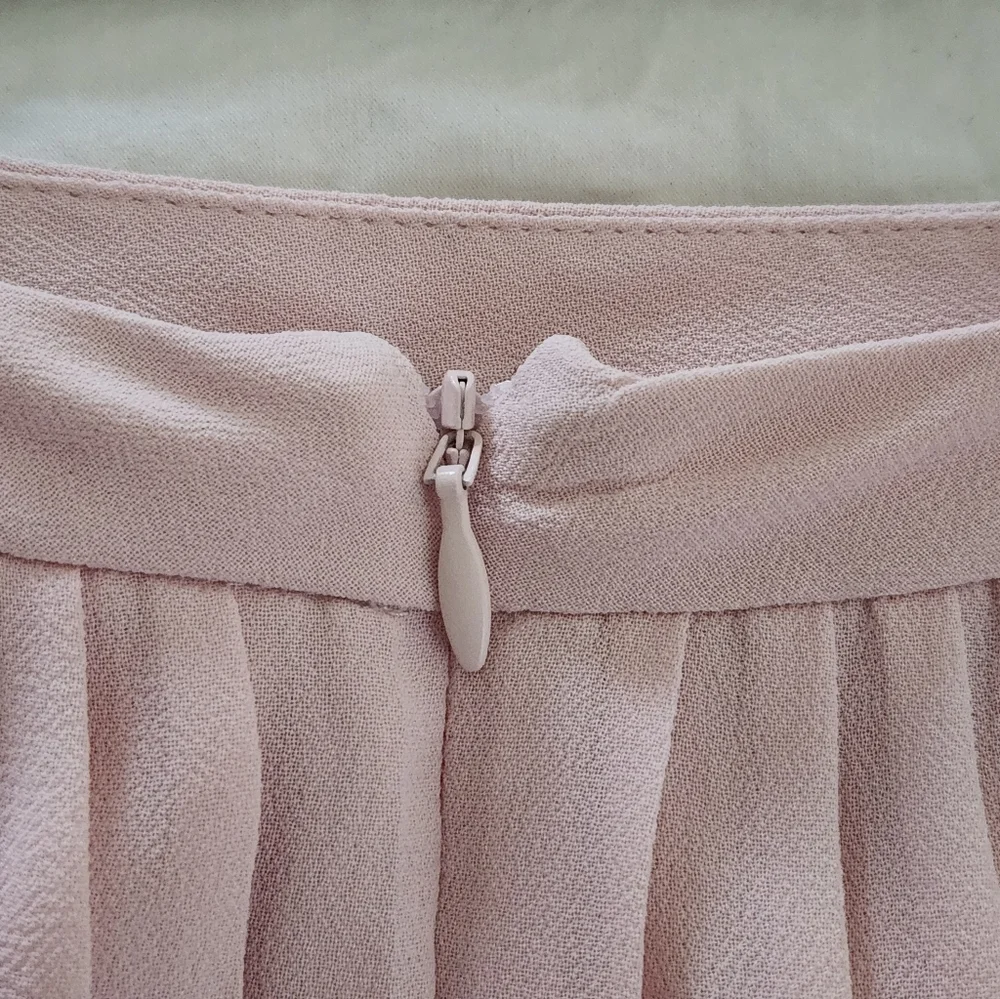 REFORMATION PINK LOVELL BLOSSOM CHERRY PLEATED MINI SKIRT Med NWT - Picture 5 of 11